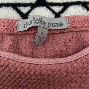 Pink charlotte russe shirt
